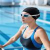 Firesara Fabric Swim Cap, High Elasticity Swimming Cap Keeps Hair Clean Breathable Fit Both Long Hair Short Hair, Swim Caps Woman Girls Men Kids One Size Hat view 4
