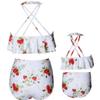 Baby Girls Swimsuits Mommy and Me Swimsuits 2 Pieces Family Matching Swimsuit view 3