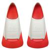 Flow Premium Rubber Short Blade Fins for Swim and Lap Training - Youth Sizes for Kids, Young Men, and Women (XXXS 12-1 (Red)) view 2