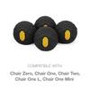 Helinox Chair Stabilizing Vibram Rubber Ball Feet (Set of 4), 45mm, Black view 2