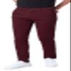 Plaid&Plain Men's Skinny Stretchy Khaki Pants Colored Pants Slim Fit Slacks Tapered Trousers 819 Burgundy 33X34 view 1