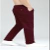 Plaid&Plain Men's Skinny Stretchy Khaki Pants Colored Pants Slim Fit Slacks Tapered Trousers 819 Burgundy 33X34 view 4