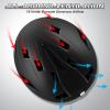 Odoland Ski Helmet with 2-in-1 Visor Goggles, Light Weight Snowboard Helmet for Men Women, Snow Sport Helmets for Skiing, Skating, Snowboarding,Black,L view 4