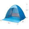 CShopping Large Beach Tent UV Pop up Sun Shelter Tents, Big Portable Automatic Sun Umbrella, Waterproof/Windproof Instant Easy Outdoor Cabana, Fit 3-4 Persons for Camping, Hiking, Set up in Seconds view 2