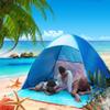 CShopping Large Beach Tent UV Pop up Sun Shelter Tents, Big Portable Automatic Sun Umbrella, Waterproof/Windproof Instant Easy Outdoor Cabana, Fit 3-4 Persons for Camping, Hiking, Set up in Seconds view 3