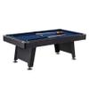 THORNTON 7' Pool Table With Billiard Ball and Cue Stick Set view 1