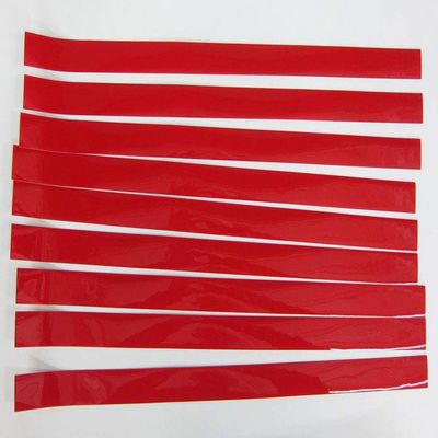Pro-Tuff Decals 1" Wide Football Helmet Stripe 20 Mil Thick (Pack of 25) Helmet Tape (Red)