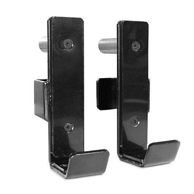 AmStaff Fitness J-Hooks Power Rack for 2" x 2" Tube Squat Rack Attachment, J Cups Barbell Holder for Power Cage, Heavy Duty 1000 LB Capacity, (Set of 2)