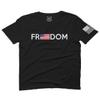 0160. Freedom Military Patriotic Proud American Flag Armour US USA for Men T Shirt (Black 2X-Large) view 1