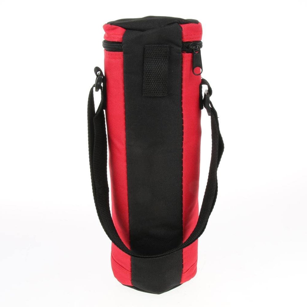 2L Oxford Cylinder Cooler Bag Insulated Water Drinks Bottles/Cans Carrying Bag - Red