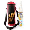 2L Oxford Cylinder Cooler Bag Insulated Water Drinks Bottles/Cans Carrying Bag - Red view 2