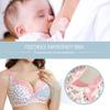 Breastfeeding Bra, Cotton Pre Opening Button Breast Feeding Bra Maternity Nursing Bra Sleep Bras with Lace Trim for Pregnant Women(38 85) view 2