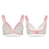 Breastfeeding Bra, Cotton Pre Opening Button Breast Feeding Bra Maternity Nursing Bra Sleep Bras with Lace Trim for Pregnant Women(38 85) view 4
