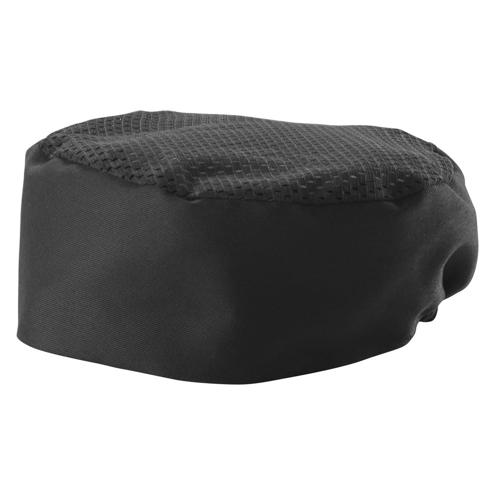 Winco Ventilated Pillbox Chef Hat, One Size, Black