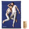 Hikenture Double Sleeping Pad,Extra Thick 3.75in Camping Mattress 2 Person,Queen Size Inflatable Air Mat,Lightweight and Compact,for Backpacking,Car Camping,Hiking,Tent,Cot(Navy Pumpsack) view 1