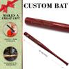 The Wedding Party Store Personalized Mini 18'' Wood Baseball Bat - Custom Groomsmen, Birthday, Team- Engraved (Red) view 2