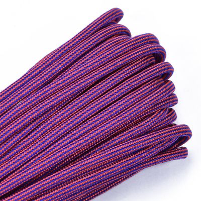 10', 25', 50', 100' Hanks or 250', 1000' Spools of Parachute 550 Cord Type III 7 Strand Paracord - Blorange Identity - 1000 Foot Spool