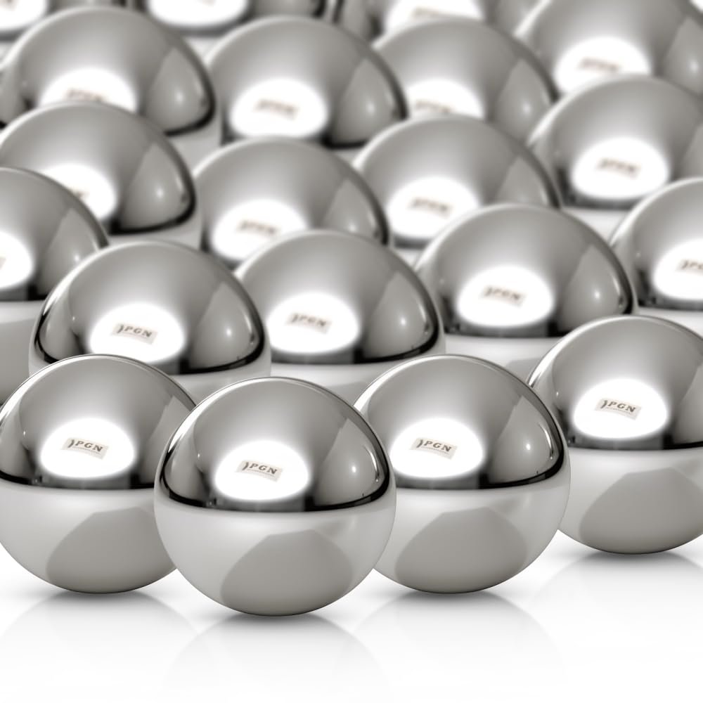 (20 Pieces) PGN - 1-1/16" Inch (27 mm) Pinball Replacement Steel Balls G100