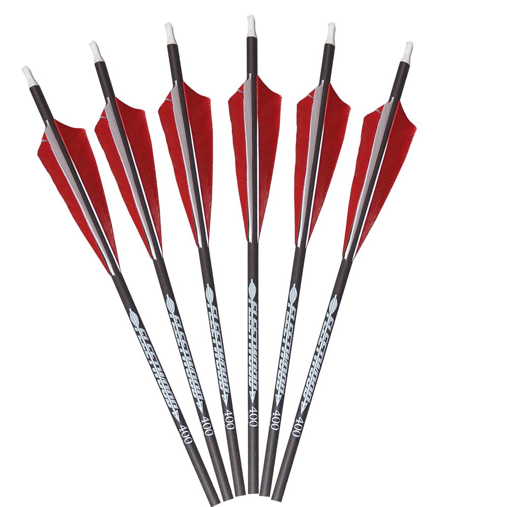 Fleetwood Arrows with Feathers (Red, Spine 400)