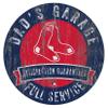 Fan Creations Red Sox 12" Round Dad's Garage Wood Sign view 1