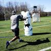 Elevate 11th Man Inflatable Lacrosse Goalie Shot Blocker and Dodging Dummy - Dodge and Shoot with This New Lacrosse Goal Target Training Aid w/Pump for Boys and Girls Lax Training Equipment view 3