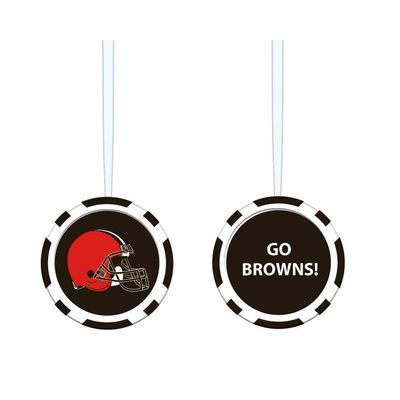 Evergreen Enterprises NFL Cleveland Browns Game Chip DesignOrnament, Team Colors, One Size