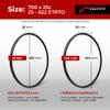 Fincci 700x25c Tire, Foldable 25-622, 60 TPI with LVL3 Nylon Protection, Tough Nylon and Rubber Compound, 700 x 25c Road Bike Tires for Racing Touring - Pack of 2 view 2
