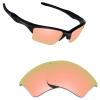 Alphax Rose Gold Mirrored Polarized Replacement Lenses for Oakley Half Jacket 2.0 XL Sunglasses
