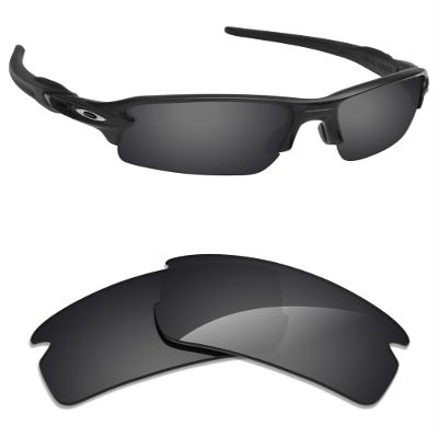 Alphax Stealth Black Elite Polarized Replacement Lenses for Oakley Flak 2.0 XL OO9188 59mm Sunglasses