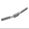 Funn Full On Mountain Bike Handlebar with Bar Clamp 35mm and Width 785mm, Tough and Lightweight Alloy Riser Handlebar for MTB, BMX and Road Bike, Rise 7mm MTB Handlebar (Gray) view 1