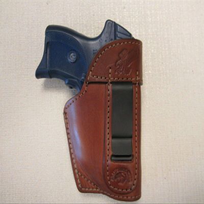Fits Ruger lc9 with CT Trigger Guard Laser Brown Leather ambidextrous Holster Iwb,sob