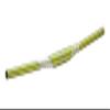 Funn Full On Mountain Bike Handlebar with Bar Clamp 35mm and Width 785mm, Tough and Lightweight Alloy Riser Handlebar for MTB, BMX and Road Bike, Rise 7mm MTB Handlebar (Green) view 1