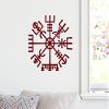 Minglewood Trading Sky Blue - Viking Compass Vinyl Decal V1 - Norse Vegvisir Magic Rune Pagan - Die Cut Sticker - 5w x 5h inches view 3