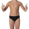 Flow Swim Briefs  Boys Brief Style Swimsuit Sizes 21 to 32 in Black, Navy, and Blue (Black, 21 (20" - 21" Waist)) view 3