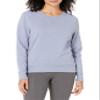 Amazon Essentials Women's Fleece Crewneck Pullover Sweatshirt (Available in Plus Size), Indigo Blue Heather, XX-Large view 1