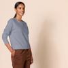 Amazon Essentials Women's Fleece Crewneck Pullover Sweatshirt (Available in Plus Size), Indigo Blue Heather, XX-Large view 3