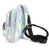 Aisi Fashion Women Ladies Holographic Laser Sling Bag Small Crossbody Daypack Casual Backpack Chest Bag view 2