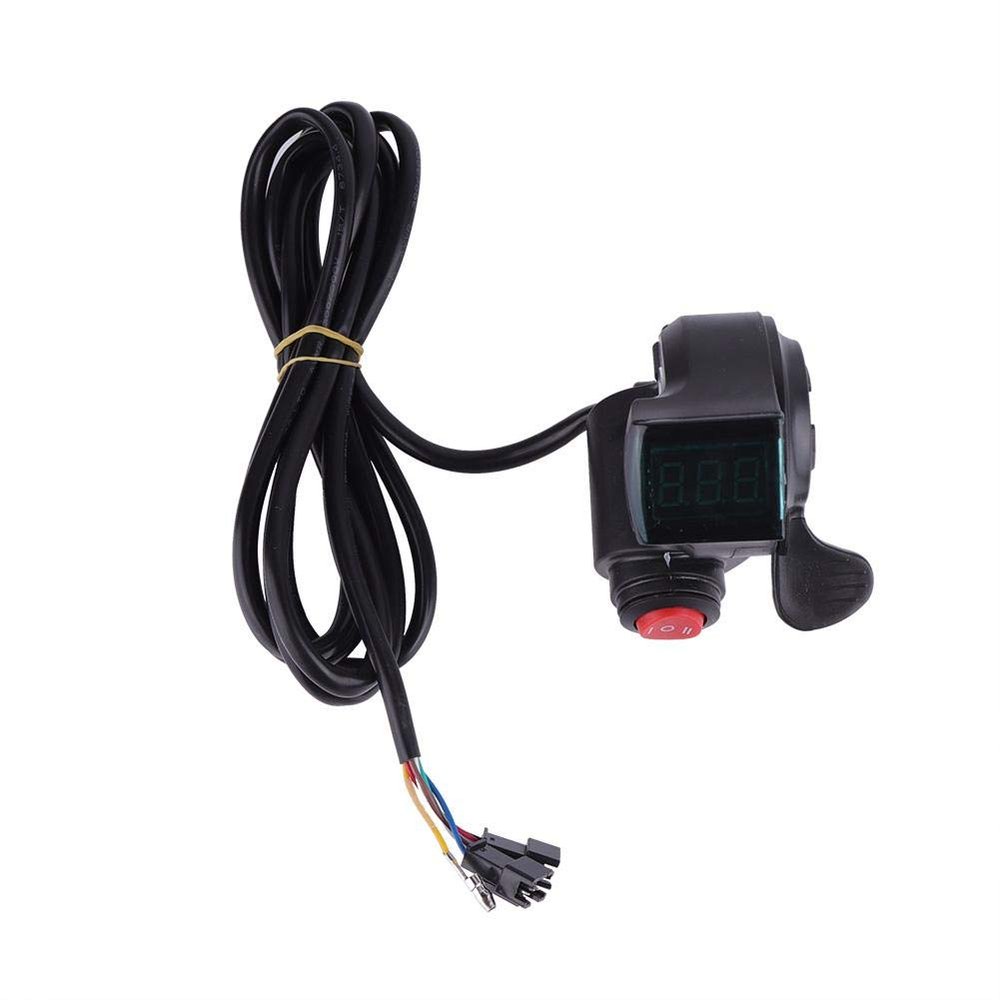 Tbest Thumb Throttle, Throttle with Display,12V 99V Thumb Throttle Speed Control Assembly for Electric Scooter Pocket Electric Thumb Throttle Throttle