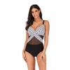 JJ-GOGO Women Plus Size Print Tankini Swimjupmsuit Swimsuit Beachwear Padded Swimwear Black view 3