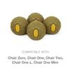 Helinox Chair Stabilizing Vibram Rubber Ball Feet (Set of 4), 45mm, Coyote Tan view 2