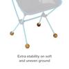 Helinox Chair Stabilizing Vibram Rubber Ball Feet (Set of 4), 45mm, Coyote Tan view 3