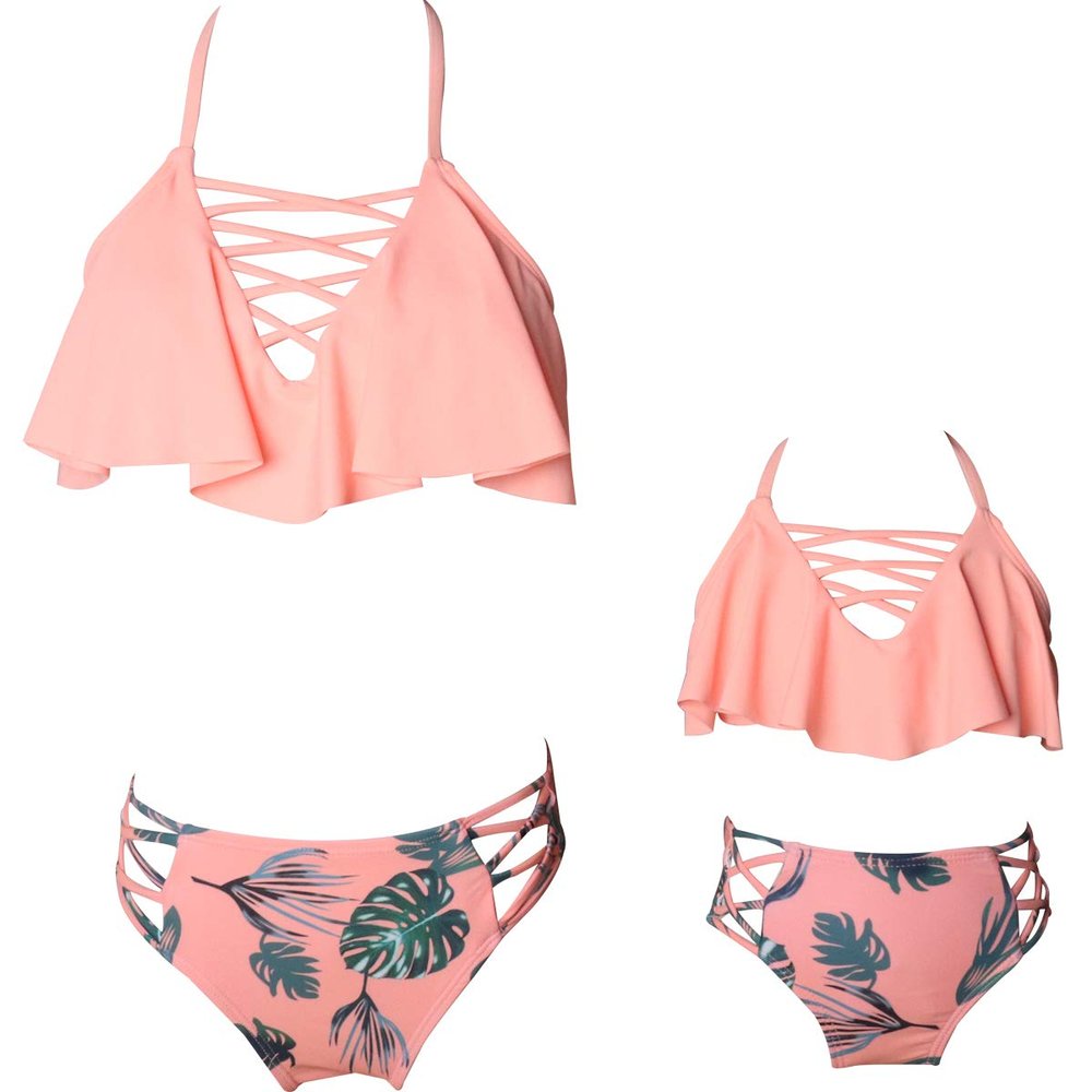 Baby Girls Swimsuits Mommy and Me Swimsuits 2 Pieces Family Matching Swimsuit