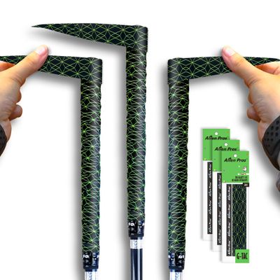 ALIEN PROS Golf Grip Wrapping Tapes (3-Pack) - Innovative Golf Club Grip Solution - Enjoy a Fresh New Grip Feel in Less Than 1 Minute (3-Pack, Black Cubic)