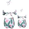 Baby Girls Swimsuits Mommy and Me Swimsuits 2 Pieces Family Matching Swimsuit view 3