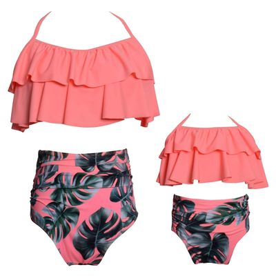 Baby Girls Swimsuits Mommy and Me Swimsuits 2 Pieces Family Matching Swimsuit