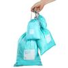 8PCS Waterproof Dry Drawstring Bags Storage Packing Bag for Sports Outdoor Traveling (Light Blue+Brown) view 4
