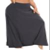 EXCHIC Women's Boho Flod Over Long Maxi Skirt Elastic High Waisted Long Skirts for Women (Dark Shadow, X-Large) view 3