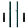 Aoneky Tennis Net Posts Set, Square Steel Posts with 800lb Upgraded Hand Crank Reel & 20" Ground Sleeves, for Permanent or Portable Court Setup view 2