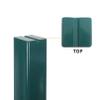 Aoneky Tennis Net Posts Set, Square Steel Posts with 800lb Upgraded Hand Crank Reel & 20" Ground Sleeves, for Permanent or Portable Court Setup view 4