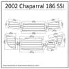 2002 Chaparral 186 SSI Swim Platform Pad 1/4" 6mm Boat EVA Teak Decking (Light Brown with Black Lines) view 1